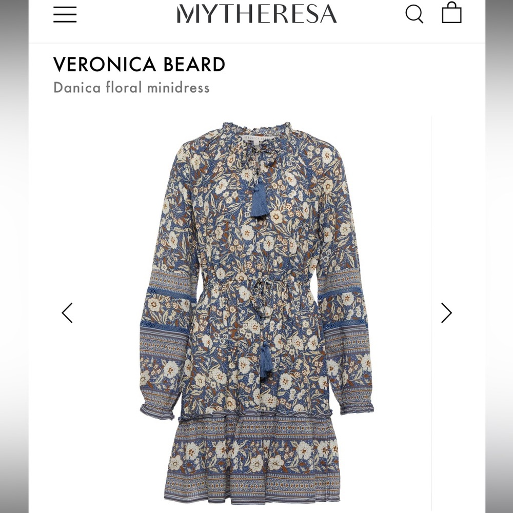 Never worn (tag on) Veronica Beard Danica Dress in Steel Blue